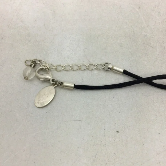 White House Black Market Silvertone Tear Drop Pendant Necklace - Picture 3 of 4